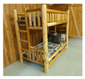 Hidden Lake Cedar Log Sanded Bunkbeds