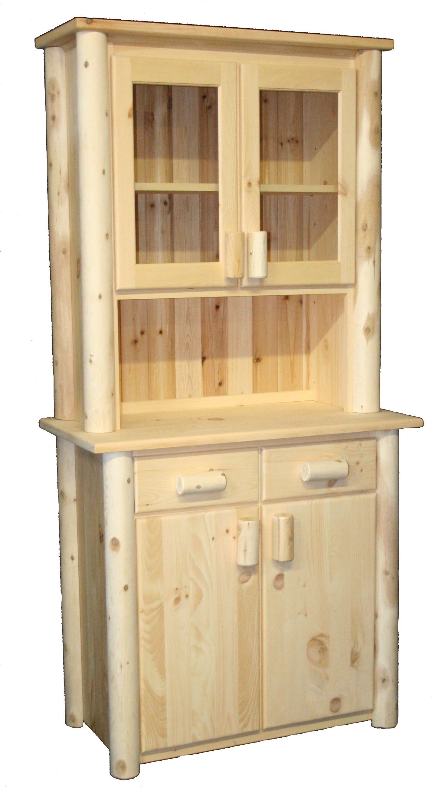 Cedar Buffet and Hutch C4076 and C4077