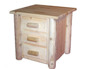 Hidden Lake Sanded Cedar Nightstands