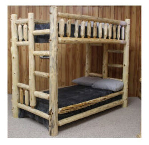 Hidden Lake Hand Peeled Bunk Beds
