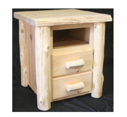 Hidden Lake Hand Peeled Frontier Nightstand