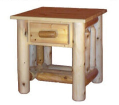 Hidden Lake Sanded Cedar Nightstands