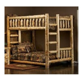 Hidden Lake Hand Peeled Bunk Beds