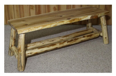 Hidden Lake Cedar Log Bench Collection - CHPB