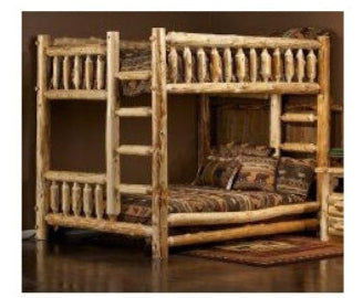 Hidden Lake Hand Peeled Bunk Beds