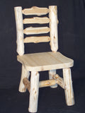 Ladder Back Cedar Log Side Chair - LB4353