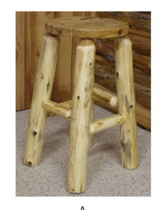 Hidden Lake Hand Peeled Stool Collection