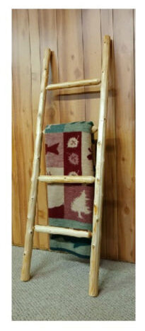 Cedar Log Quilt Ladder