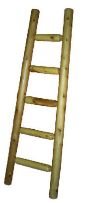 Cedar Log Quilt Ladder