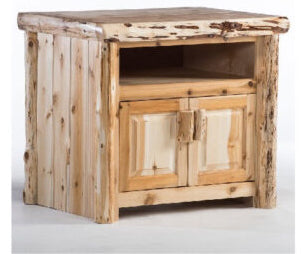 Hidden Lake Hand Peeled TV Stand - CHPTS