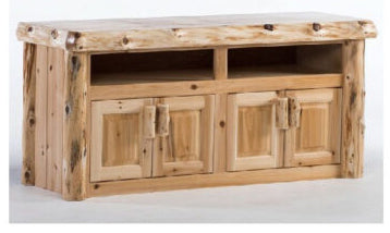 Hidden Lake Hand Peeled Widescreen Entertainment Center - CHPWTS