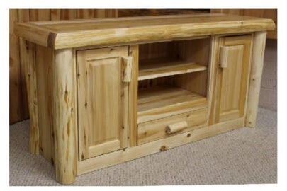 Hidden Lake Hand Peeled Widescreen TV Stand - CHPWEC