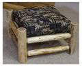 Hidden Lake Hand Peeled Cedar Ottoman - CHP5002