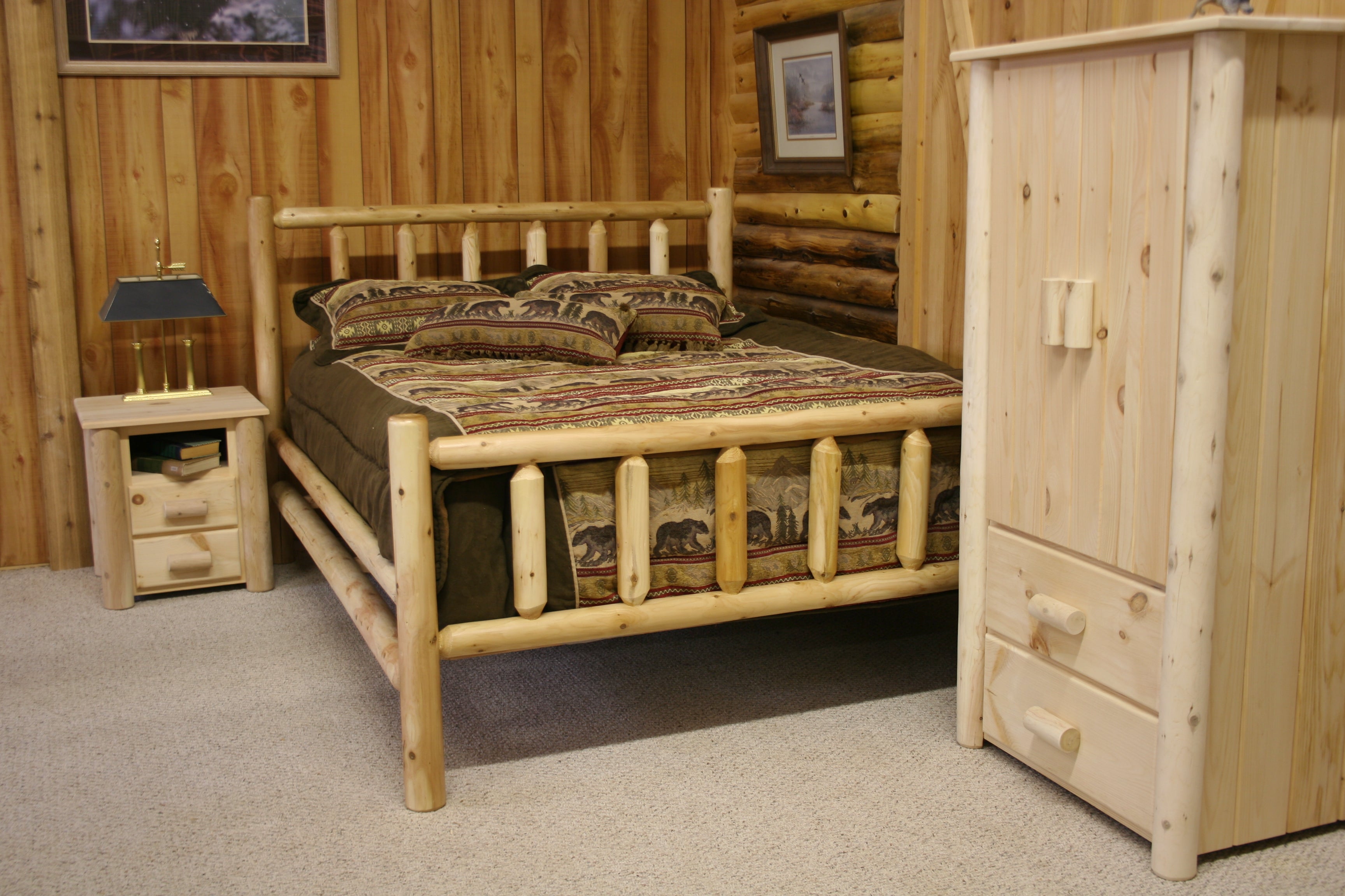 Hidden Lake Frontier Cedar Log Beds